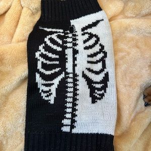 New Small Skeleton dog sweater